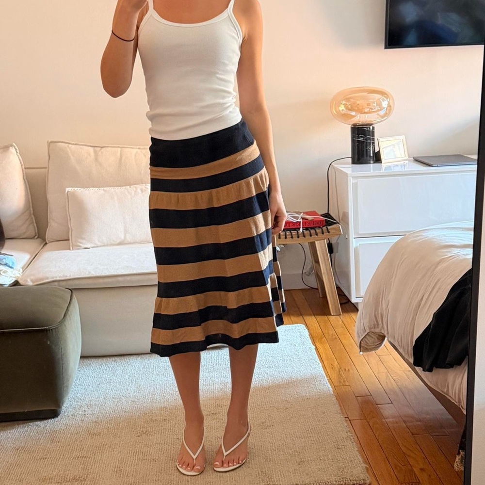 Alexander MQueen Cashmere MIDI Skirt